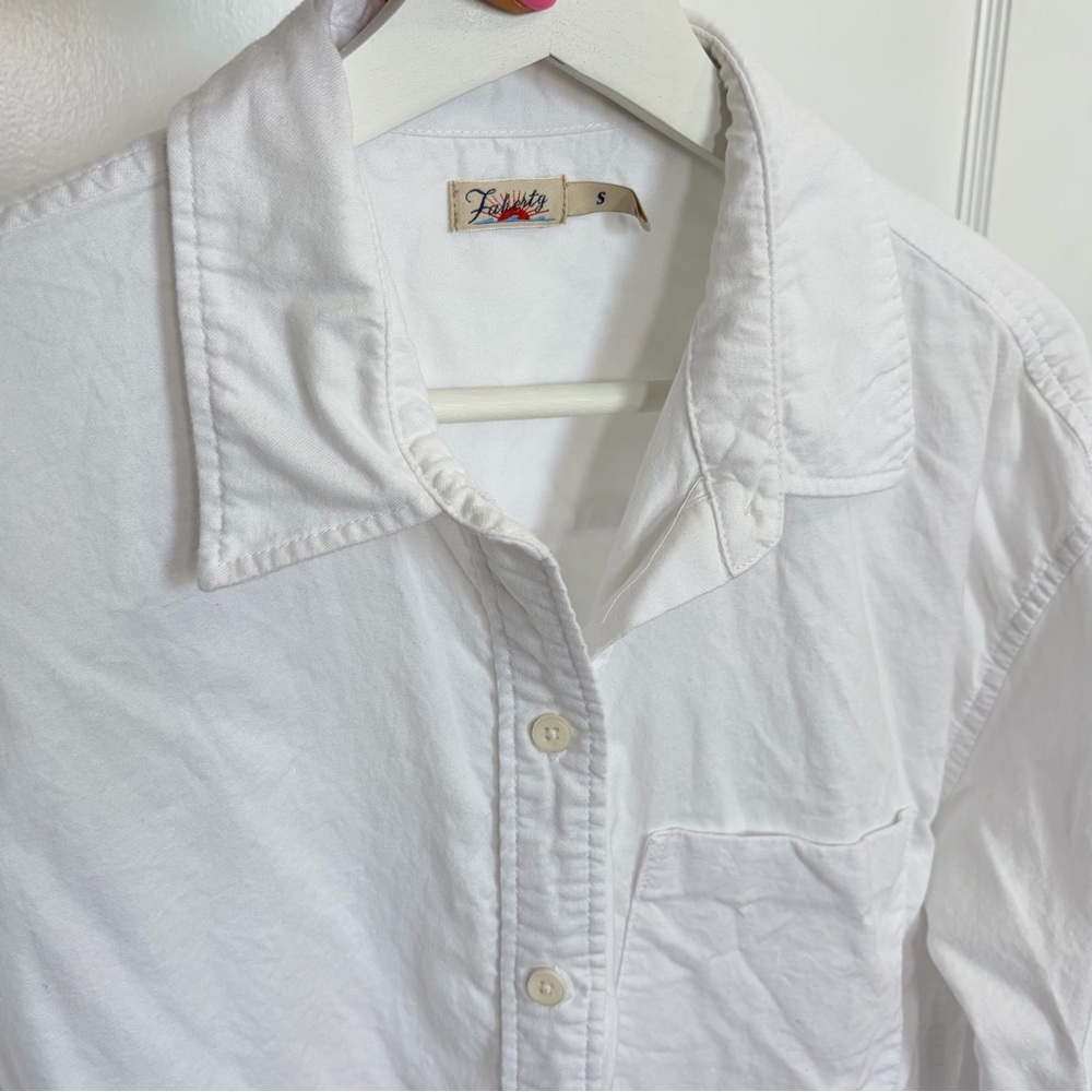 Faherty Stretch Oxford Relaxed Organic Cotton Shirt - Picture 3 of 16